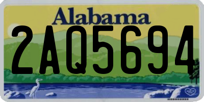 AL license plate 2AQ5694