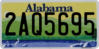 AL license plate 2AQ5695