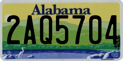 AL license plate 2AQ5704
