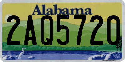 AL license plate 2AQ5720