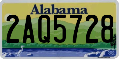 AL license plate 2AQ5728