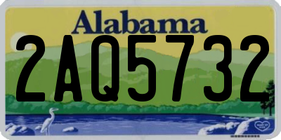 AL license plate 2AQ5732