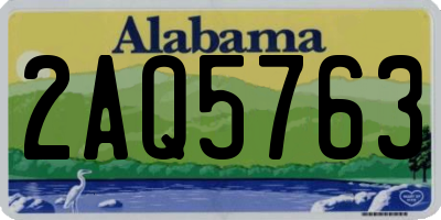 AL license plate 2AQ5763