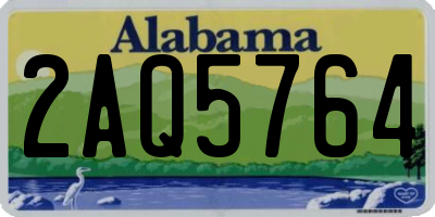 AL license plate 2AQ5764