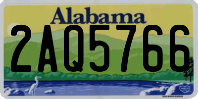 AL license plate 2AQ5766