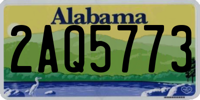 AL license plate 2AQ5773