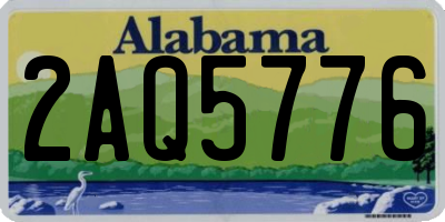 AL license plate 2AQ5776