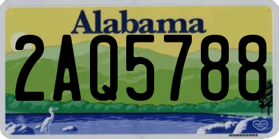 AL license plate 2AQ5788