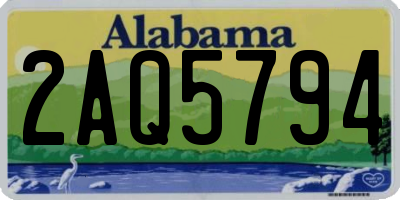 AL license plate 2AQ5794