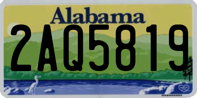 AL license plate 2AQ5819