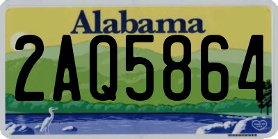 AL license plate 2AQ5864