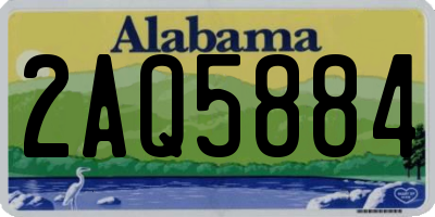 AL license plate 2AQ5884