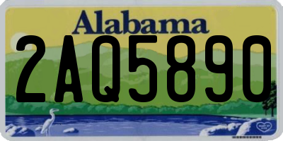 AL license plate 2AQ5890
