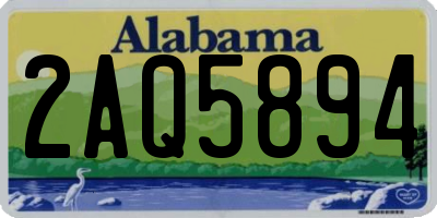 AL license plate 2AQ5894