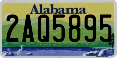 AL license plate 2AQ5895