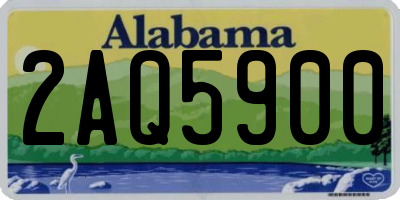 AL license plate 2AQ5900