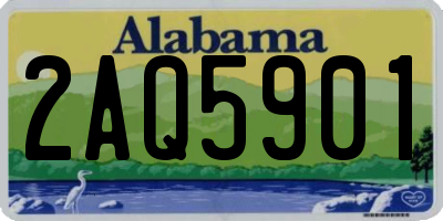 AL license plate 2AQ5901