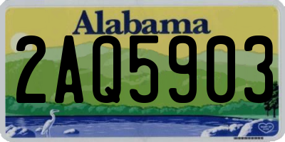AL license plate 2AQ5903