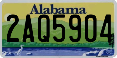 AL license plate 2AQ5904