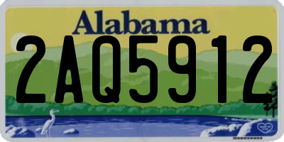 AL license plate 2AQ5912
