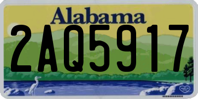 AL license plate 2AQ5917