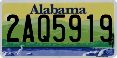 AL license plate 2AQ5919