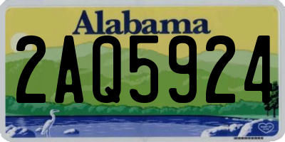 AL license plate 2AQ5924