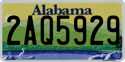 AL license plate 2AQ5929