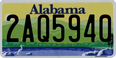 AL license plate 2AQ5940