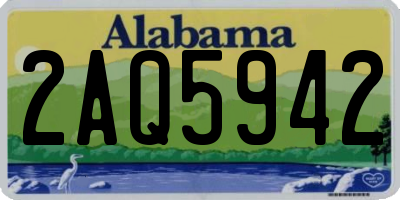 AL license plate 2AQ5942