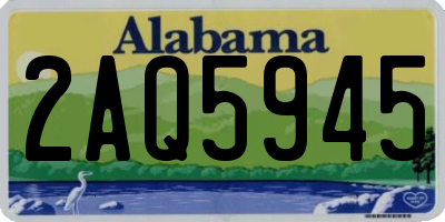 AL license plate 2AQ5945