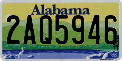 AL license plate 2AQ5946
