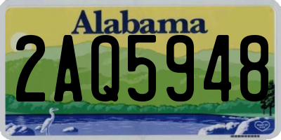 AL license plate 2AQ5948