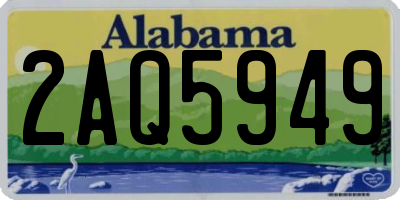 AL license plate 2AQ5949