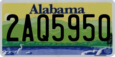 AL license plate 2AQ5950