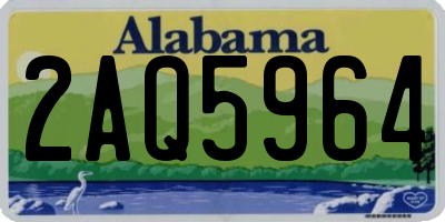 AL license plate 2AQ5964