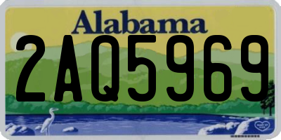 AL license plate 2AQ5969