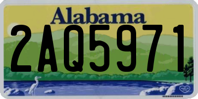 AL license plate 2AQ5971