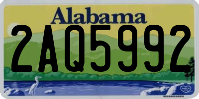 AL license plate 2AQ5992
