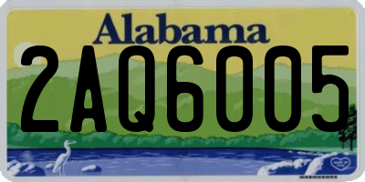 AL license plate 2AQ6005
