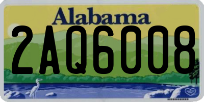 AL license plate 2AQ6008