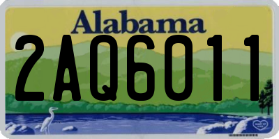 AL license plate 2AQ6011