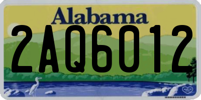 AL license plate 2AQ6012