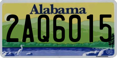 AL license plate 2AQ6015