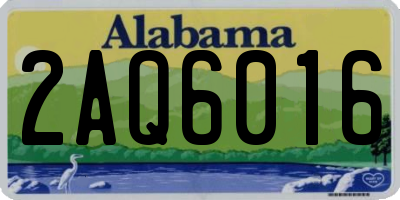 AL license plate 2AQ6016
