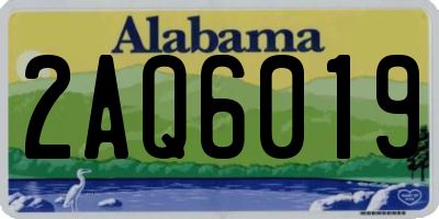 AL license plate 2AQ6019