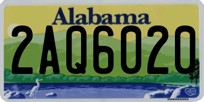 AL license plate 2AQ6020