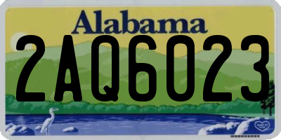 AL license plate 2AQ6023