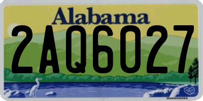 AL license plate 2AQ6027
