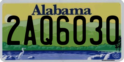 AL license plate 2AQ6030